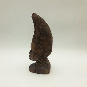 African Wood Statue Of Queen Idia Of Benin
